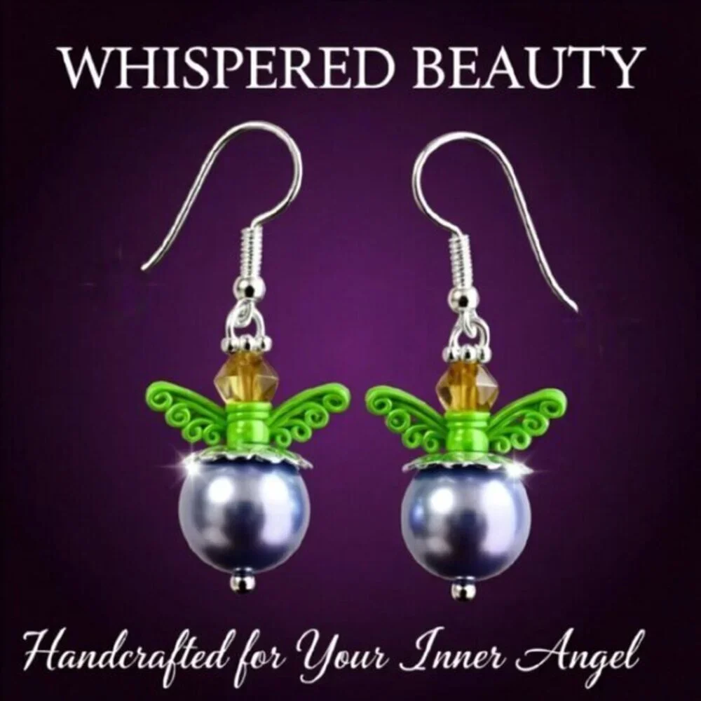 🐣 Easter Cuties • Hand‑Painted Colorful Angel Earrings • Tiny + Saucy + Fun